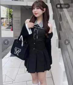 OLIVEdesOLIVE YUI企画 ノースリーブシャツミニワンピース