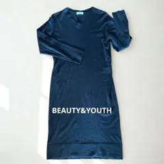 ニットワンピース　黒　BEAUTY&YOUTH ユナイテッドアローズ