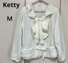 ケティ KETTY ブラウス フリル クラシカル 長袖 フェミニン レトロ Ｍのサムネイル