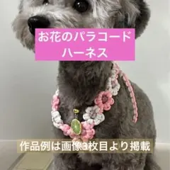 【注文専用】お花が可愛いパラコードハーネス