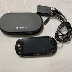 PS Vita 本体 メモリーカード 充電器 ケース付き ブラック