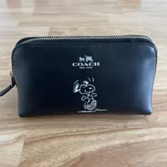 COACH スヌーピー ポーチ ブラック