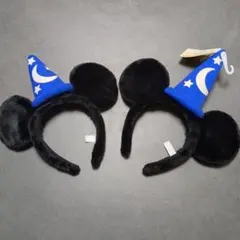 ディズニー　カチューシャ　ファンタジア　ソーサラーミッキー　2個セット　ペア