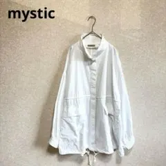 mystic ミスティック スノーパーカー オーバーサイズ ドロスト 白 Fのサムネイル