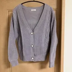 axes femme ケーブル編み カーディガン