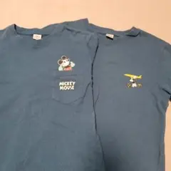 ミッキーTシャツ　Mサイズ(160)　2枚セット
