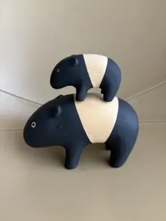 ぽれぽれ動物 マレーバク 親子