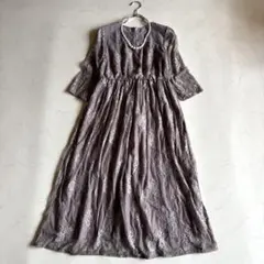 極美品✨アサクラ総レース ロングワンピースMサイズのサムネイル