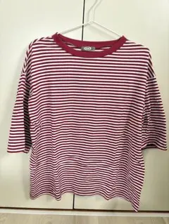 kutir ボーダー 半袖 Tシャツ レッドのサムネイル