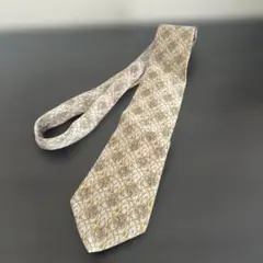 #2377 LANVIN PARIS ヴィンテージ シルク 総柄 ネクタイ 古着