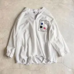 25SS】未使用級♡ピッコーネ 七分袖冷感スキッパープルオーバー 洗える 