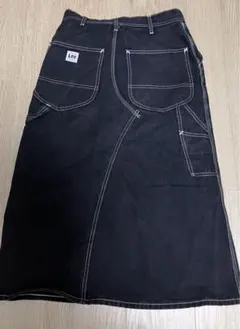 ブラック リメイク デニム LEE スカート スリット