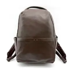 genten　リュックサック　レザー　ブラウン　A4収納可のサムネイル