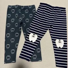 Cody Coby-Baby パンツ 90サイズ 2枚セット　歯デザイン