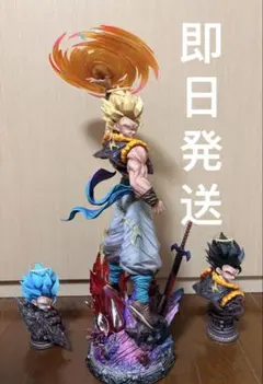 ドラゴンボール ゴジータ フィギュア 3つの交換可能なヘッド付き