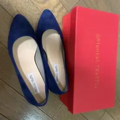 オリエンタルトラフィック　本革スエードミドルヒールパンプス　R6003