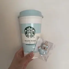 スタバ ジェラピケ 限定 コラボ リユーザブルカップ ベア付き