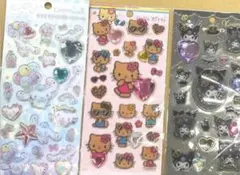 キラキララインストーンシールサンリオ ハローキティクロミシナモンロール3点セット