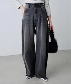 Q.anos ブルージュデニム ブラック 2