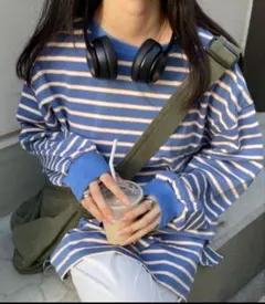 マルチボーダーロングTシャツのサムネイル
