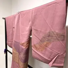 仮絵羽　作家物　正絹　松竹梅　桜　花模様　ぼかし　扇　雪輪　着物　051t 仮絵羽 作家物 正絹 松竹梅 桜 花模様 ぼかし 扇 雪輪 着物 051t