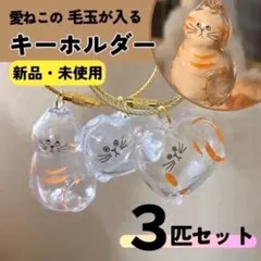 ぷっくりねこ クリアキーホルダー 愛猫　キーホルダー　ma34