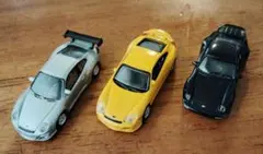 ミニカー 3台セット シルバー イエロー ブラック ポルシェ