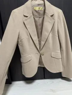 【美品最安値】ベージュ テーラードジャケット