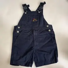 美品 MIKI HOUSE 紺 オーバーオール 100センチ
