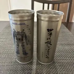 缶ケース　小物入れ　tin缶　ロボット柄　当時物　オブジェ　昭和レトロ　店舗什器 缶ケース 小物入れ tin缶 ロボット柄 当時物 オブジェ 昭和レトロ 店舗