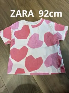 ZARA 92cmハート柄 Tシャツ