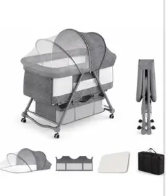 【値下げ中】MTWML Twin Bassinet2 双子用ベビーベッド グレー 値下げ中】MTWML Twin Bassinet2 双子用ベビーベッド グレー - メルカリ
