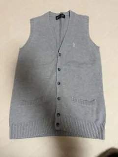 イーストボーイ 制服ベスト　グレー スクールベスト ボタン付き　11号