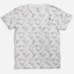 ゲゲゲの鬼太郎　グラニフ　水木しげる　いったんもめん　総柄　Tシャツ M 白のサムネイル