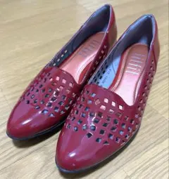 fitfit フィットフィット パンチングレザー　シューズ　パンプス21.5cm