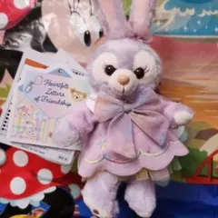ディズニー ダッフィー ハートフェルトレターズ ステラルー ぬいぐるみバッジ