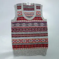 2532 JAMIESON'S ジャミーソンズ 総柄ニット ベスト メンズ S