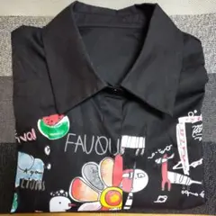 カラフルイラスト 半袖シャツ M〜L