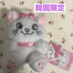 ディズニー　おしゃれキャットマリー　ぬいぐるみ　キーホルダー　マリー