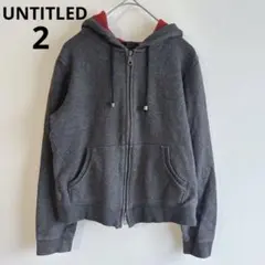 5877アンタイトル【2】フルジップパーカー　コットン　バイカラー大人カジュアル