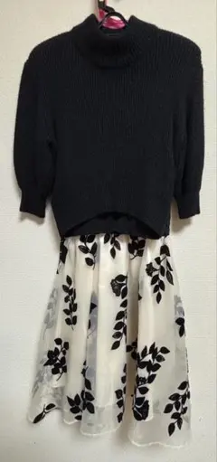 美品snidel Fサイズ セットアップ ニット&ワンピース 入学式にも