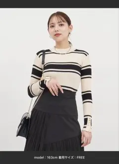 ロイヤルパーティー ☆ プチハイネック長袖リブニット