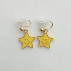 にこにこスター　イヤリング ノンホールピアスのサムネイル