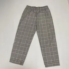 値下げ　GU チェック柄 イージーパンツ