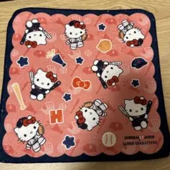 タイトーくじ 侍ジャパン サンリオ E賞 ハンドタオル ハローキティ