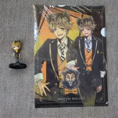 ツイステ　Qposket ラギー・ブッチ　フィギュアとクリアファイルセット