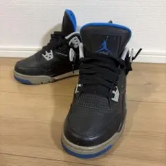 エアジョーダン4 モータースポーツ ブラック ブルー　AirJordan4のサムネイル