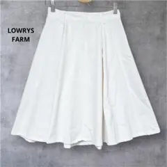 ローリーズファーム フレアスカート ホワイト 白 ウエストゴム M