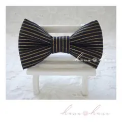 ≡ブラック×ゴールド≡　蝶ネクタイ　キッズ/子供　蝶ネクタイ　キッズ/子供