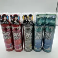 ヘアカラースプレー　未使用商品5本セット 1DAYクレイジー　hoyu ホーユーのサムネイル